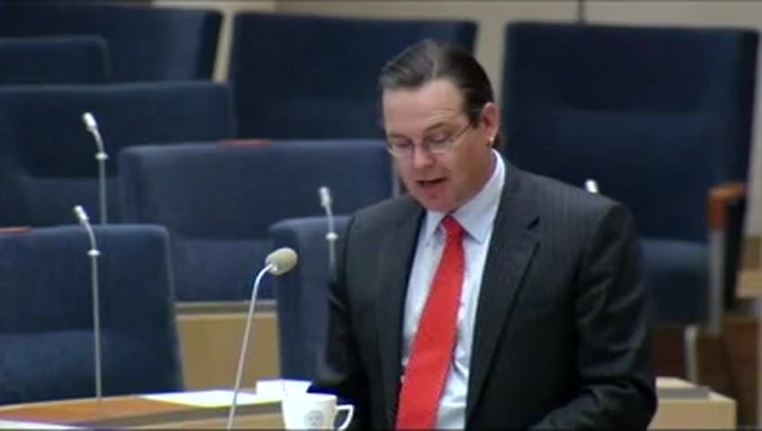 Stillbild från Interpellationsdebatt, Ökad fattigdom