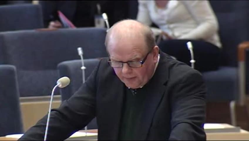 Stillbild från Interpellationsdebatt, EU:s fiskeavtal