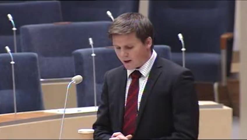 Stillbild från Interpellationsdebatt, Romernas situation i Sverige och EU