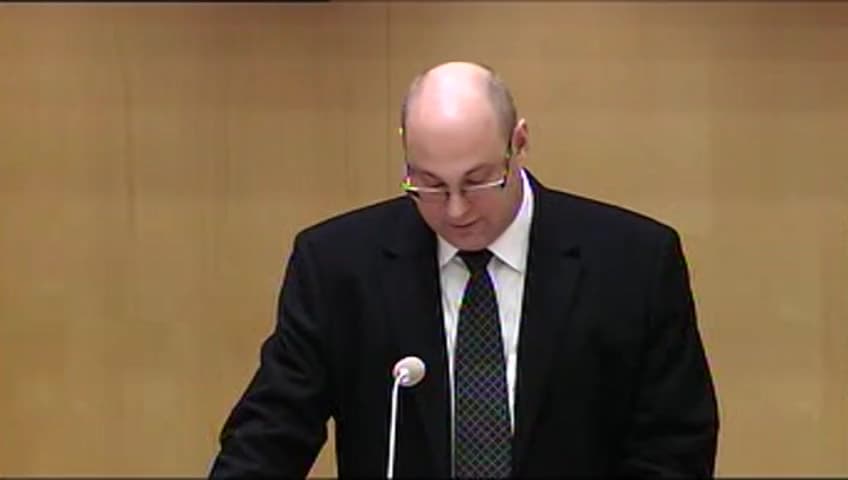 Stillbild från Debatt om förslag, Utgiftsområde 26 Statsskuldsräntor m.m.