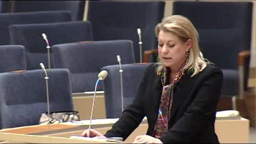 Stillbild från Interpellationsdebatt, Tillgänglighet på tåg