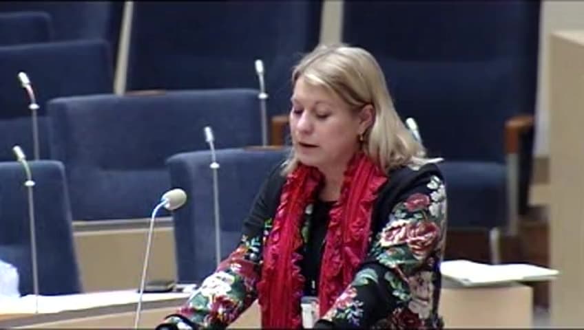 Stillbild från Interpellationsdebatt, Avreglering och biljettsystem
