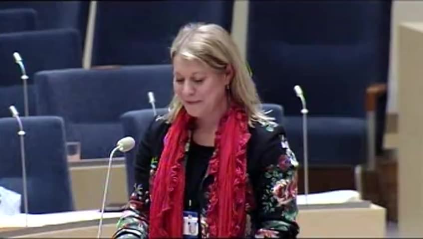 Stillbild från Interpellationsdebatt, Tågförseningar för resenärer och godstrafiken