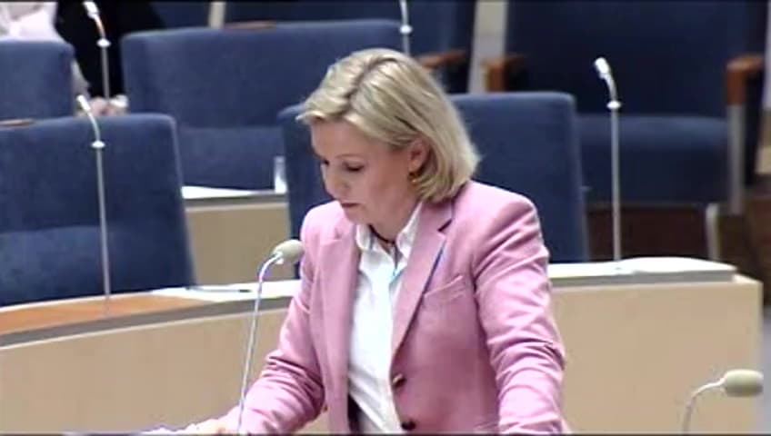 Stillbild från Interpellationsdebatt, Ungdomsarbetslösheten