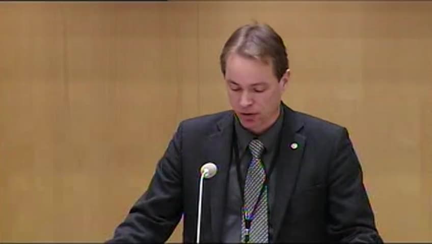 Stillbild från Debatt om förslag, Utgiftsområde 27 Avgiften till Europeiska unionen