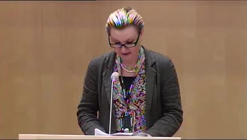 Stillbild från Debatt om förslag, Ett förstärkt integritetsskydd i försäkringssammanhang