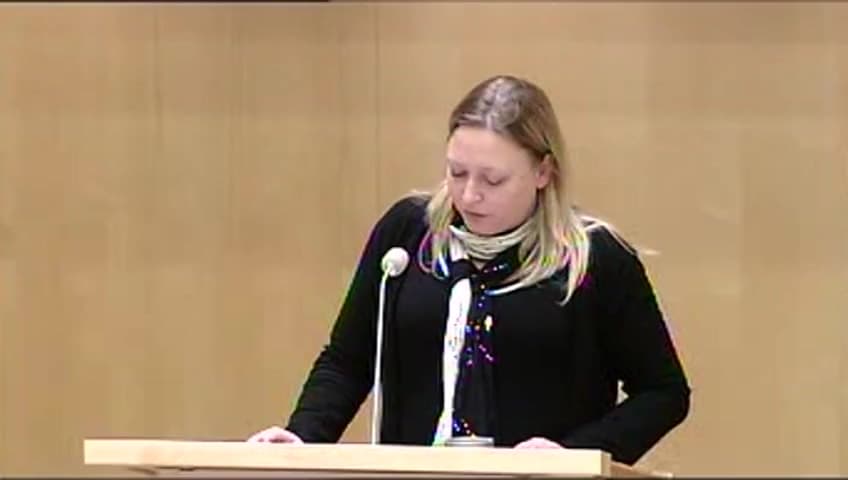 Stillbild från Debatt om förslag, Utgiftsområde 23 Areella näringar, landsbygd och livsmedel