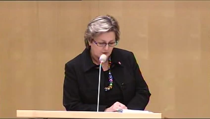 Stillbild från Debatt om förslag, Förfaranderegler för alternativa drivmedel