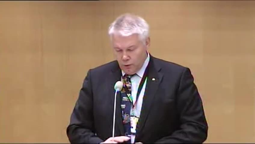 Stillbild från Debatt om förslag, Åtgärder för att höja kvaliteten i järnvägssystemet