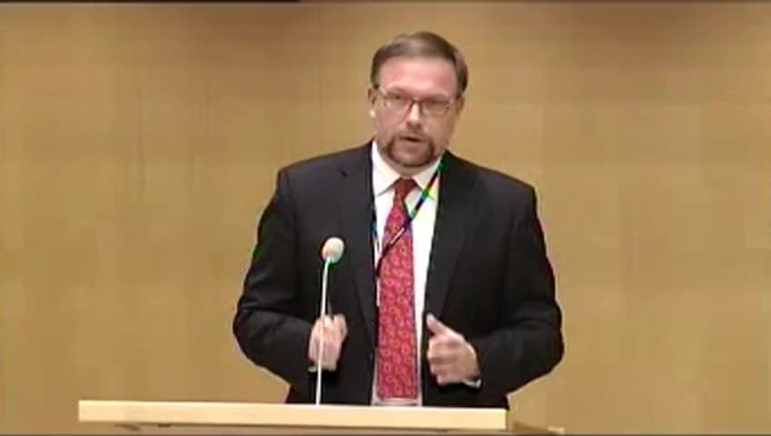 Stillbild från Debatt om förslag, Svenskt deltagande i den nordiska stridsgruppen 2011