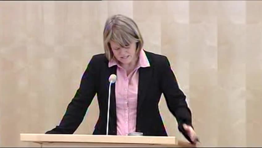 Stillbild från Debatt om förslag, Ändring av insättningsgarantins täckningsbelopp