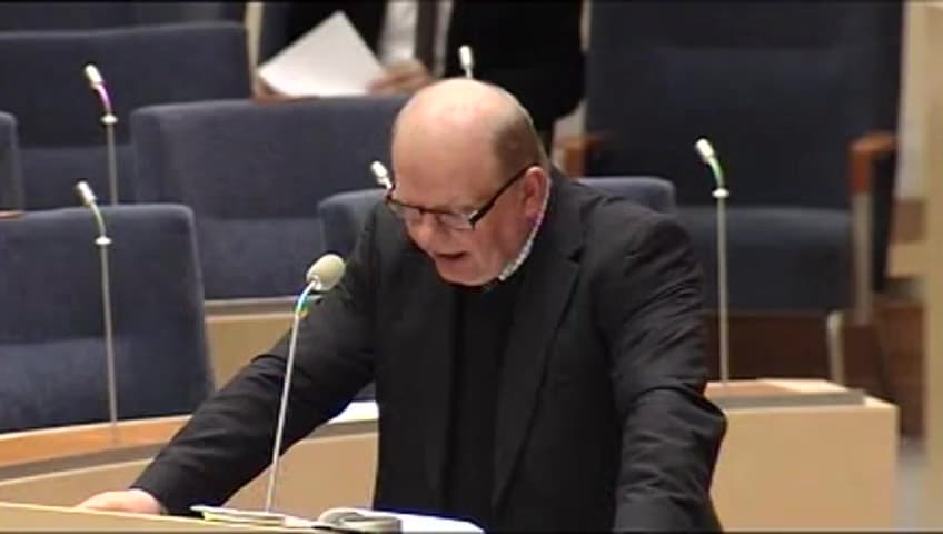 Stillbild från Interpellationsdebatt, Miljösmarta matval