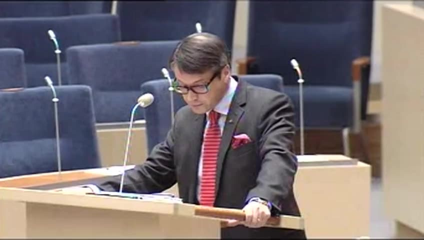 Stillbild från Interpellationsdebatt, Apoteksservice i glesbygden