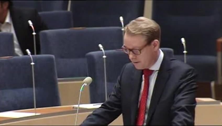 Stillbild från Interpellationsdebatt, Kristna irakiska flyktingar