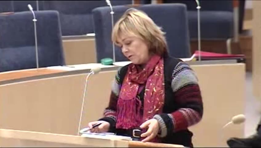 Stillbild från Interpellationsdebatt, De rättsvårdande myndigheternas hantering av terroristhot