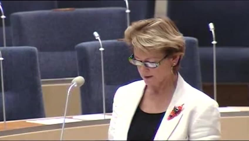 Stillbild från Interpellationsdebatt, Ett nytt operahus i Stockholm