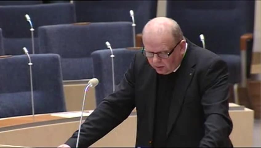 Stillbild från Interpellationsdebatt, Bevarandesorter och amatörsorter av köksväxter