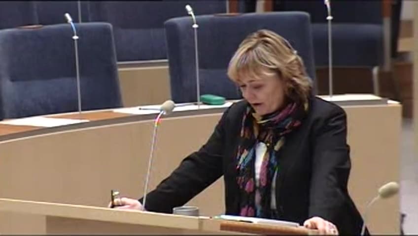 Stillbild från Interpellationsdebatt, Hanteringen av datalagringsdirektivet