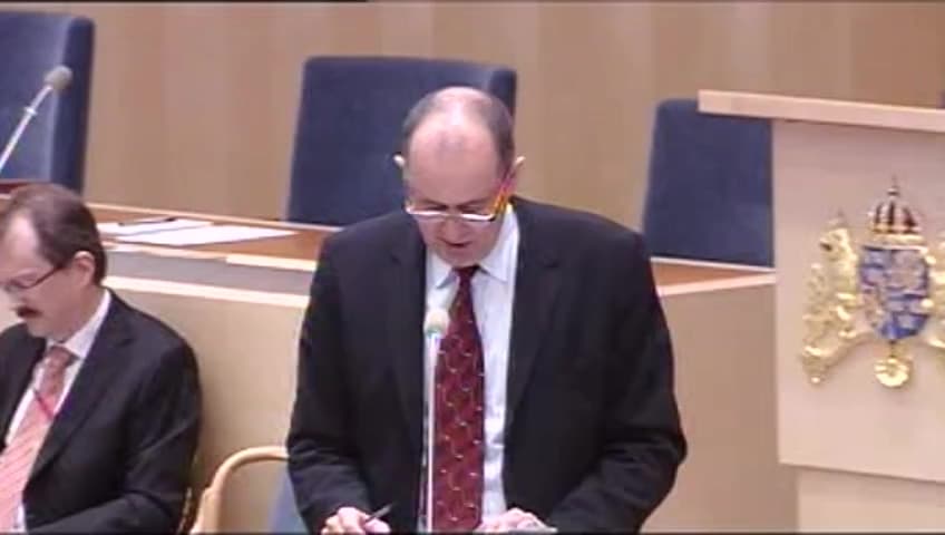 Stillbild från Interpellationsdebatt, Kvaliteten i välfärden