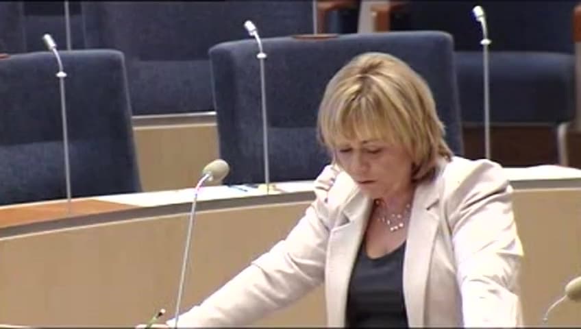 Stillbild från Interpellationsdebatt, ACTA