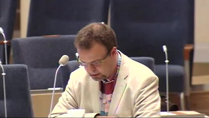 Stillbild från Interpellationsdebatt, Åtgärder mot ungdomsarbetslösheten