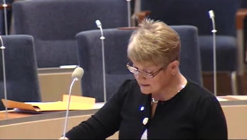 Stillbild från Interpellationsdebatt, Styrningen av statliga bolag