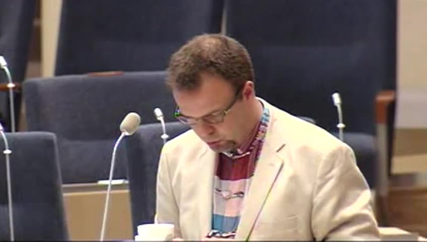 Stillbild från Interpellationsdebatt, Fyra år med borgerlig arbetsmarknadspolitik
