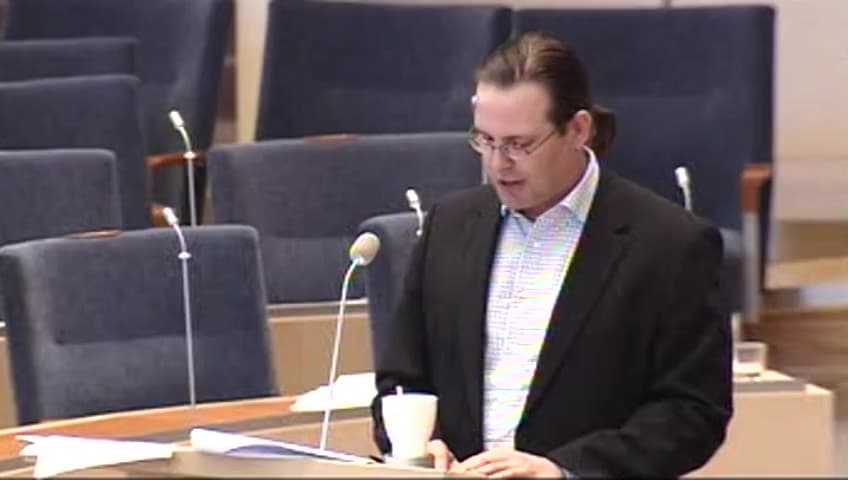 Stillbild från Interpellationsdebatt, Finanspolitiska åtgärder