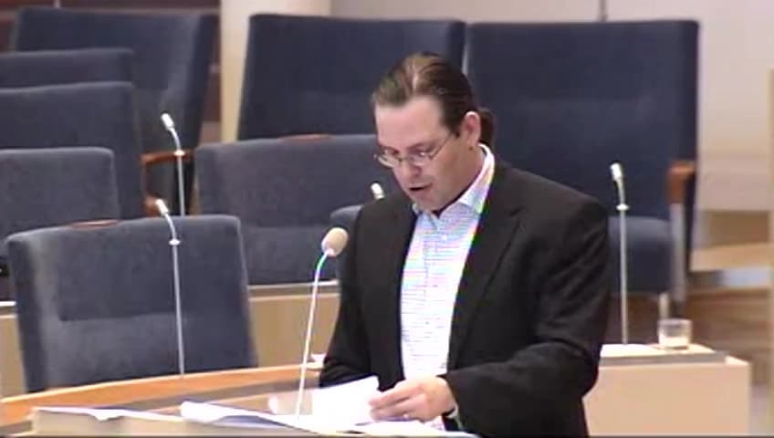 Stillbild från Interpellationsdebatt, Koldioxidskatten