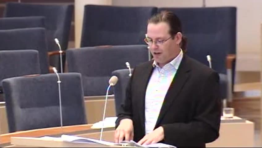 Stillbild från Interpellationsdebatt, Omställning av den svenska fordonsparken