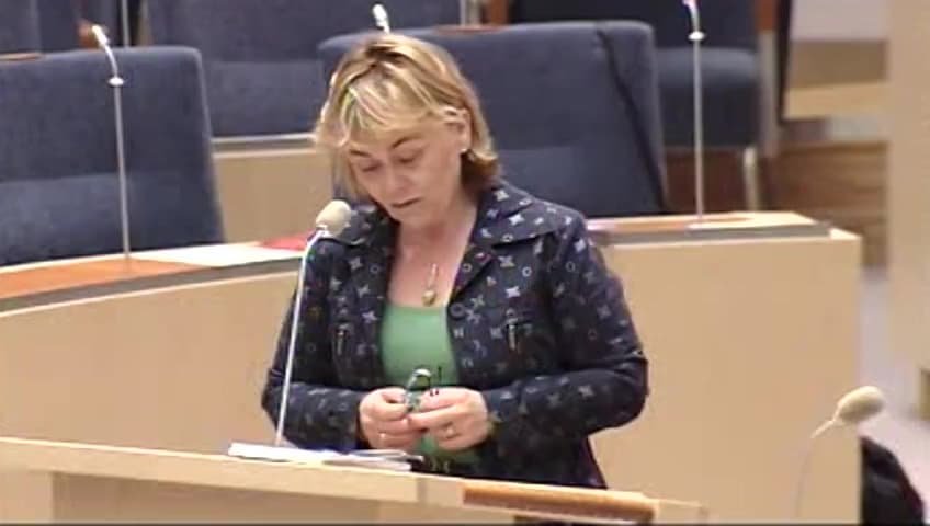 Stillbild från Interpellationsdebatt, Prioritering av brott mot arbetsmiljölagen