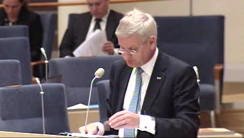 Stillbild från Interpellationsdebatt, En långsam och ständigt pågående etnisk rensning