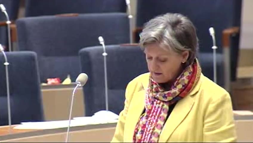 Stillbild från Interpellationsdebatt, Individuell bedömning och information om sjukförsäkringen