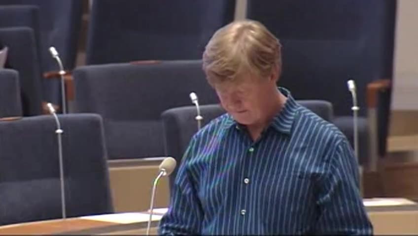 Stillbild från Interpellationsdebatt, Lagföring vid nedskräpning