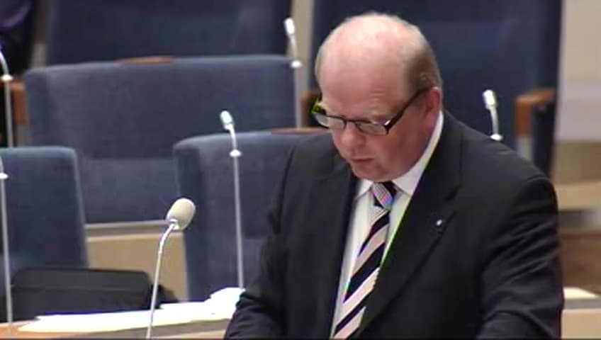 Stillbild från Interpellationsdebatt, En strategi för Sveriges livsmedelsproduktion
