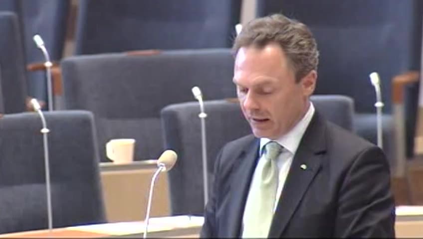 Stillbild från Interpellationsdebatt, Folkhögskolelärares behov av Lärarlyftet