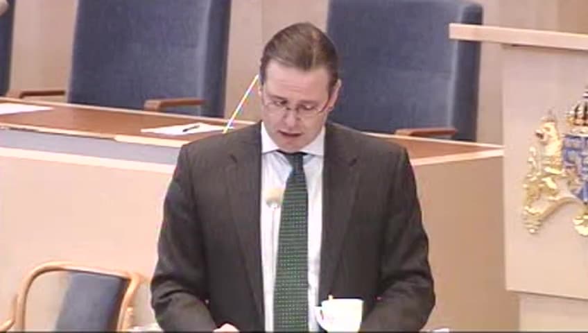 Stillbild från Interpellationsdebatt, Konjunkturbedömningar