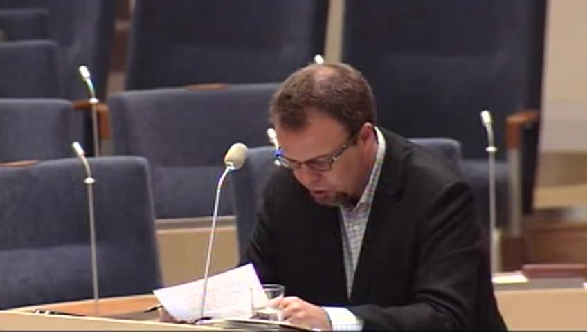Stillbild från Interpellationsdebatt, Arbetslivsintroduktionen