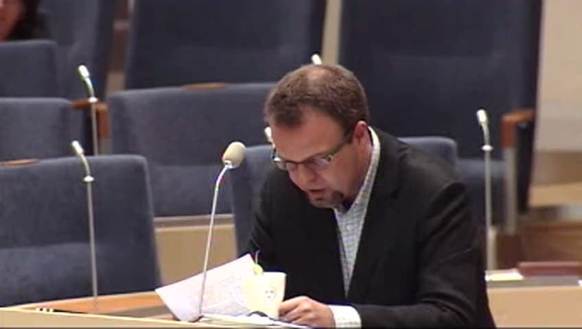 Stillbild från Interpellationsdebatt, Konsekvenser på arbetsmarknaden på grund av kompetensbrist