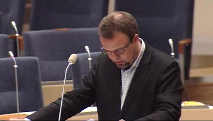 Stillbild från Interpellationsdebatt, Bemanningsföretag och anställningstrygghet