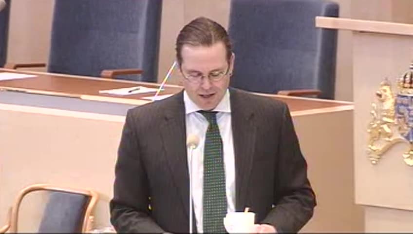Stillbild från Interpellationsdebatt, Sysselsättningsgraden
