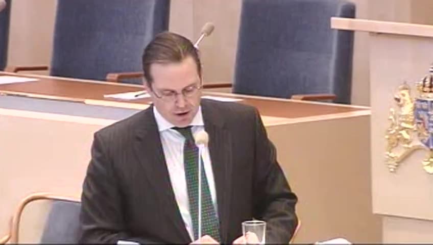 Stillbild från Interpellationsdebatt, Inriktningen på skattepolitiken