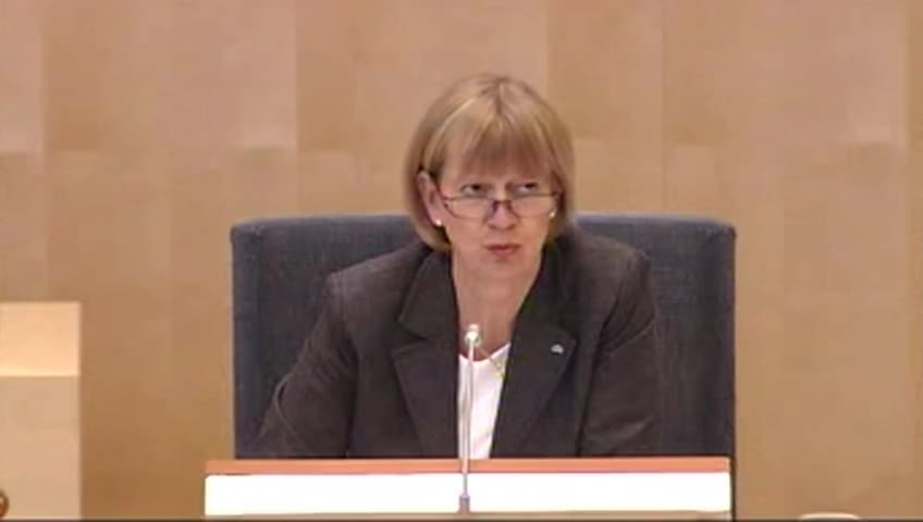 Stillbild från Debatt om förslag, Bättre skattemässiga förutsättningar för biogas samt för landansluten el till fartyg i hamn