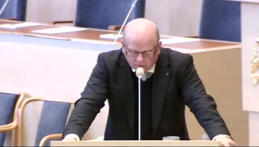 Stillbild från Interpellationsdebatt, Alternativ till djurförsök