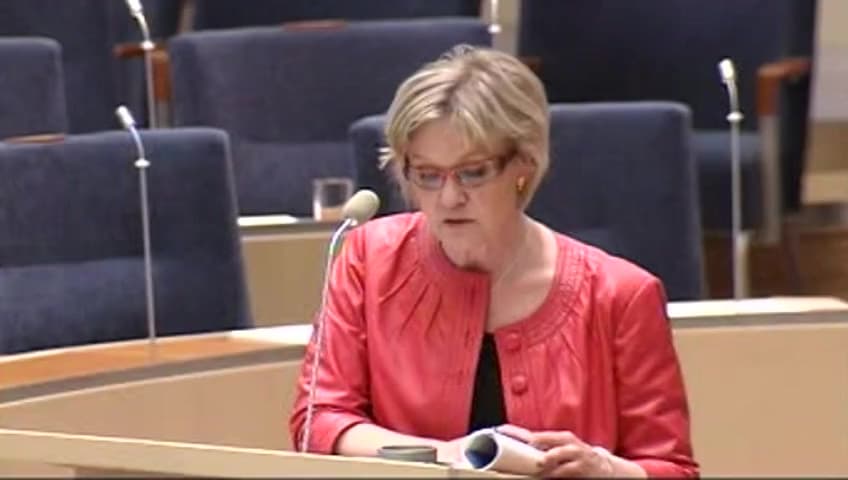 Stillbild från Interpellationsdebatt, Betaltjänster i glesbygden