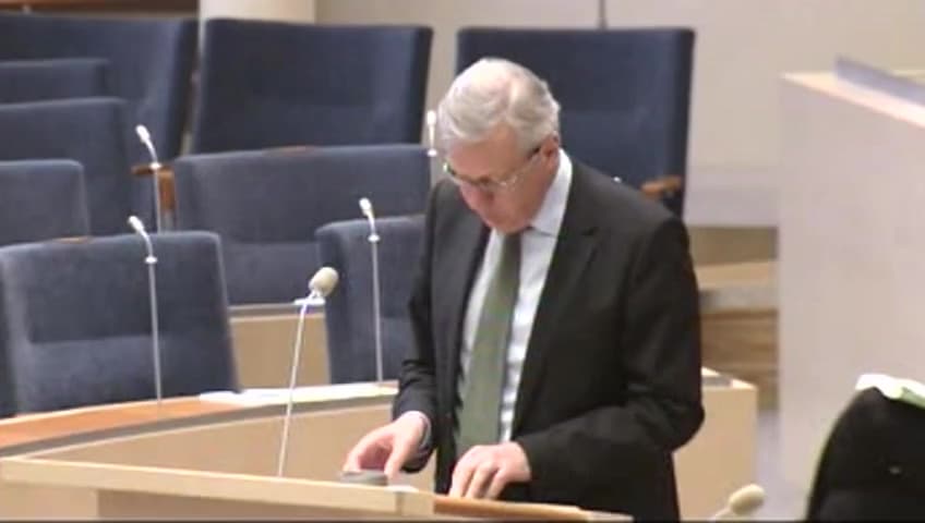 Stillbild från Interpellationsdebatt, Den ekonomiska situationen i kommuner och landsting