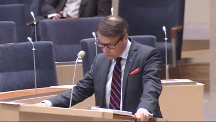 Stillbild från Interpellationsdebatt, Svåra lidanden vid livets slut