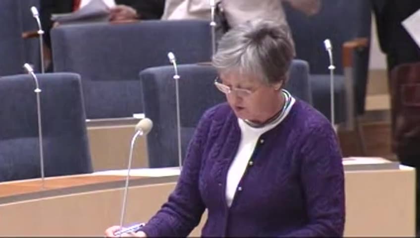 Stillbild från Interpellationsdebatt, Öresundsintegrationen