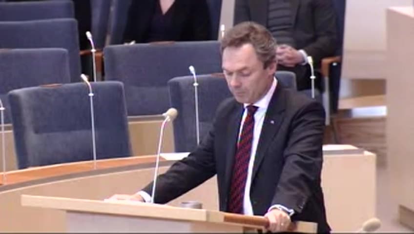 Stillbild från Interpellationsdebatt, Skolbarnsomsorg i Sverige och Stockholmsregionen