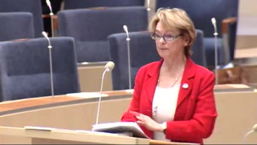 Stillbild från Interpellationsdebatt, Oberoende public service-företag